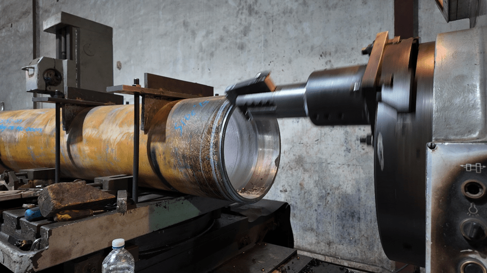 Machining and J-Bevelling of 16-inch Inconel 625 Pipe