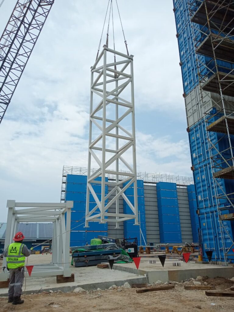 Structure for Vertical Lift Fabric Door