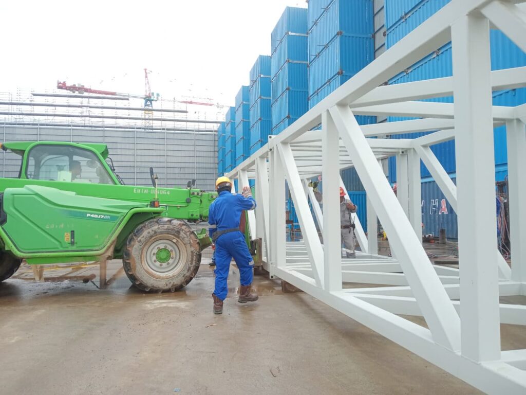 Structure for Vertical Lift Fabric Door